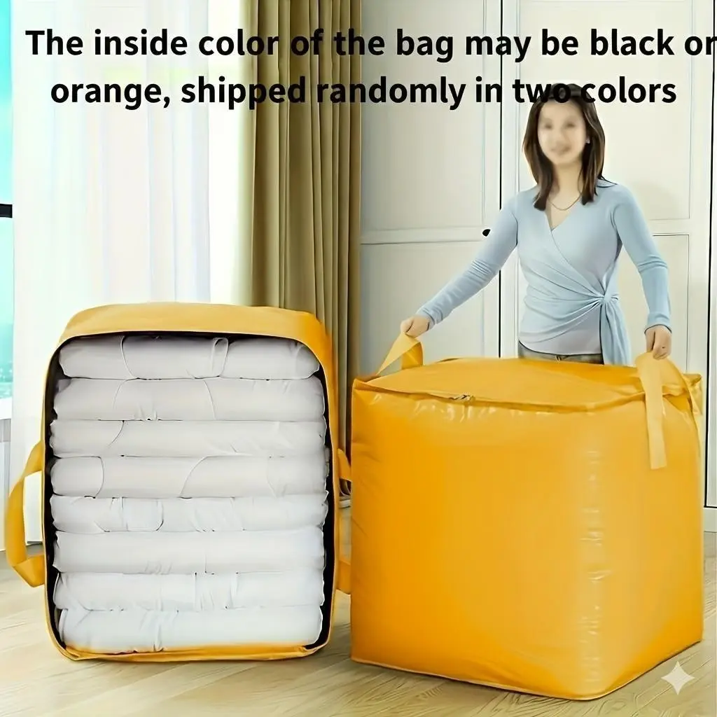 2pcs Extra Large Thick Moving Bags, Reinforced Handles, Waterproof Storage, Foldable Portable Design, Ideal for Dorms, Home, Office, Travel