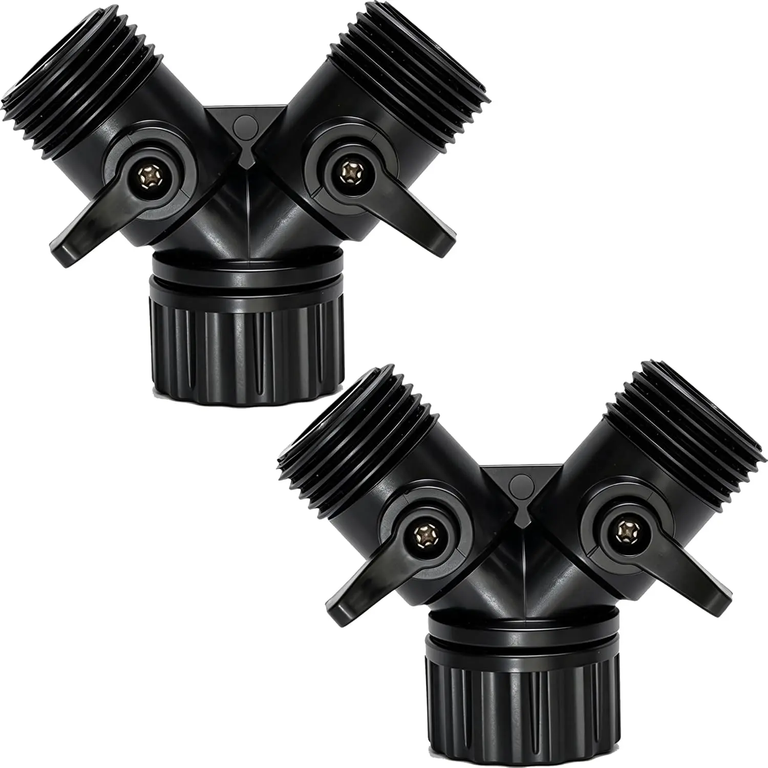 Hose Splitter 2 Way 1/2"Soaker Hose Repair Fittings Kit Irrigation System Connectors Set Adapter 2Pack(Hose Y Splitter)