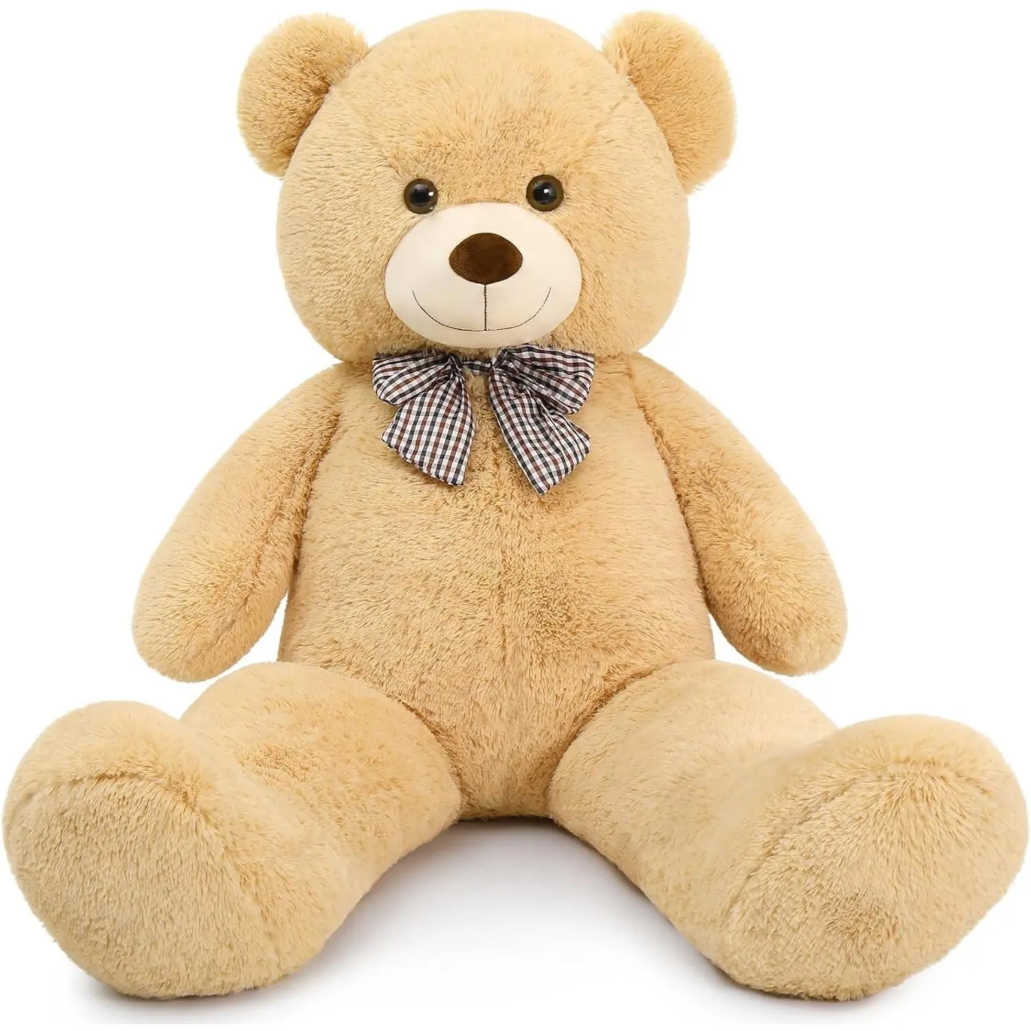 Giant Teddy Bear 4 Feet,Adorable and Cuddly Big Bear Stuffed Animal 47", Classic Teddy Bear Plush Gift Decoration for Baby Shower,Party,Birthday,Valentines Day,Tan