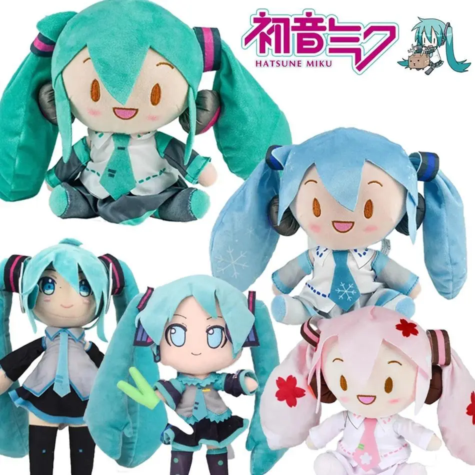 2026 NEW 20cm Japanese Anime Plush Stuffed Toy Hatsune Miku Plush Doll Soft Pillow Future Doll Cute Christmas Gift For Children