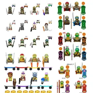 2026 hot item KDL831 817 Kf6125 Kf6129 Movie Mini Action Figure Bricks Leo Raph Don Weapons Assemble Building Blocks MOC DIY Toys for Children