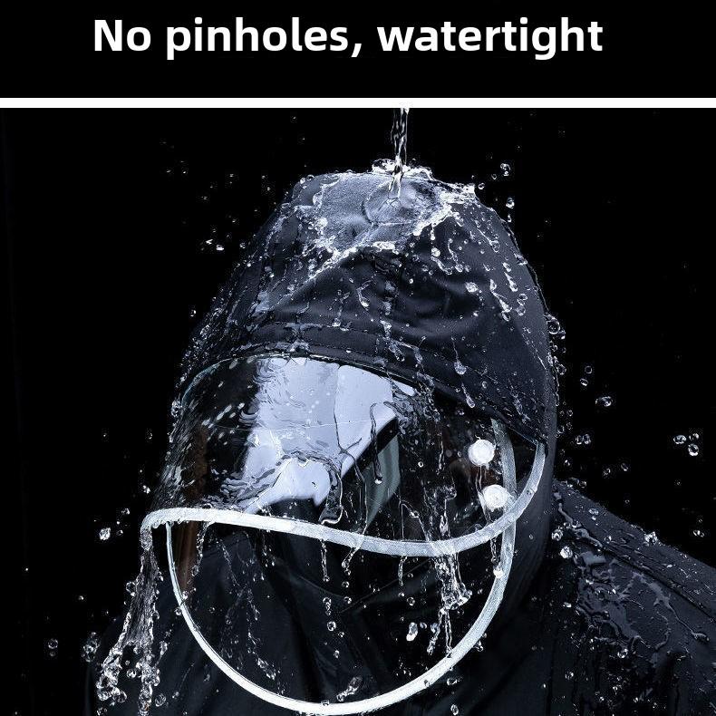 Two-piece raincoat for heavy rain, adult reflective raincoat, outdoor fashion, double-layered, suitable for cycling and outdoor work