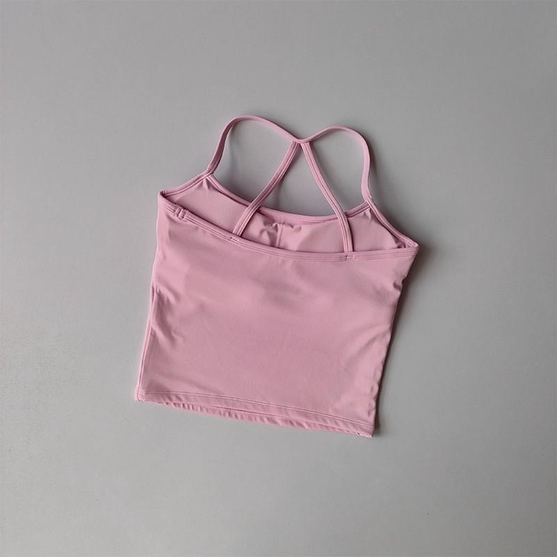 Women's Cross Back Yoga Sports Bra Gym Tank Top Push-Up Workout Bra Fitness Vest Comfortable 'Naked Feeling'Gym Bra Fitness Wear