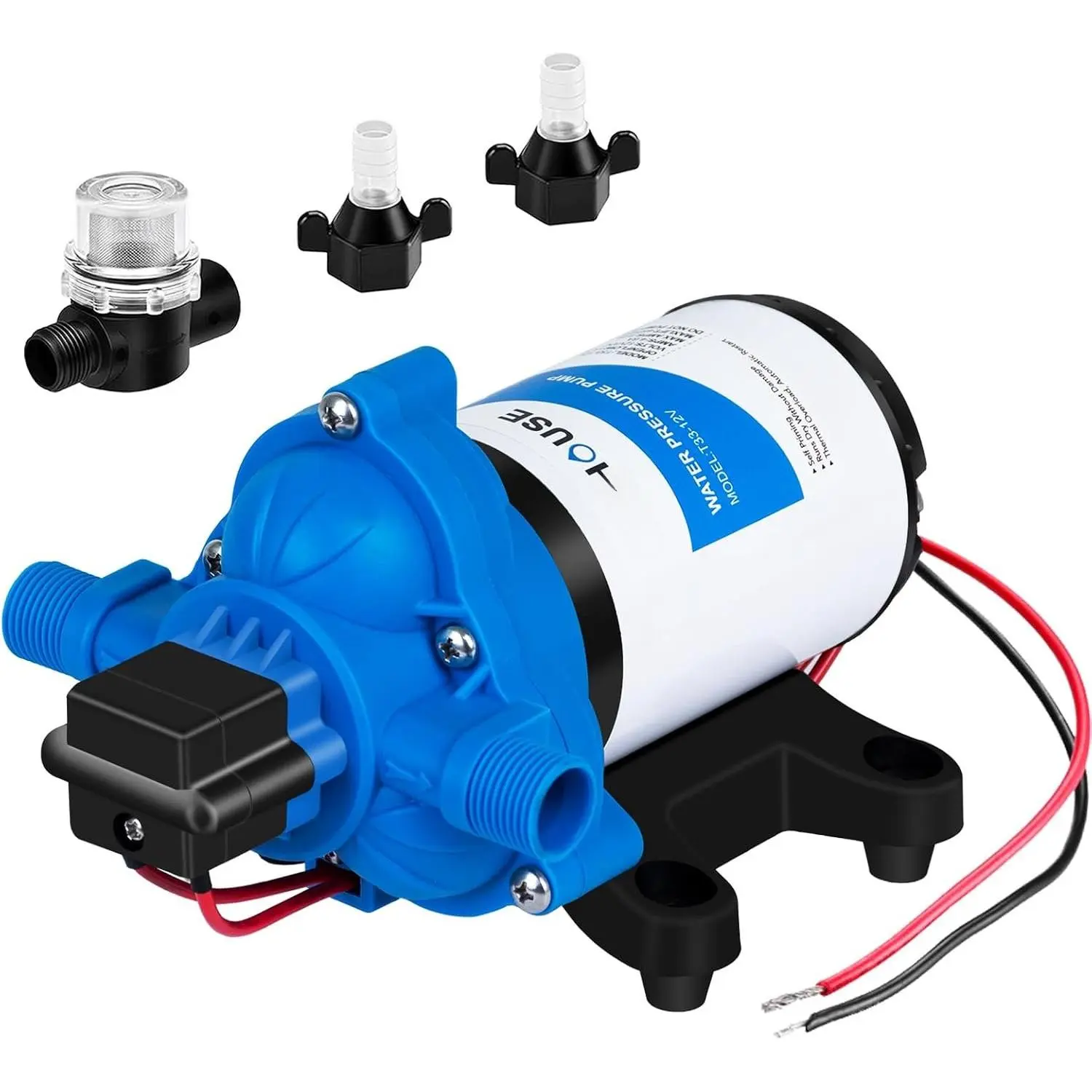 12V RV  Water Diaphragm Pump 12  3.5GPM 45PSI  Demand Self Priming Water  Pump with   Quiet for Camper Marine Boat Travel  Sprayer
