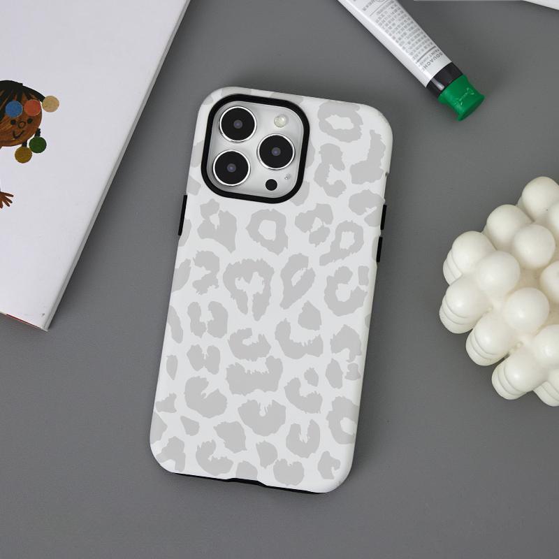 Stylish Leopard Film Case Suitable for IPhone 17 To 11 Models