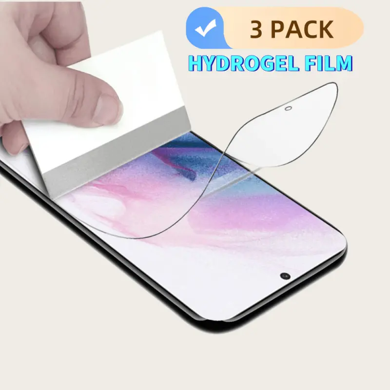 3-piece set of full coverage hydrogel film suitable for S 21 S21 FE Plus Ultra 5G S 21 21FE 21Ultra S21Plus S21+ S21Ultra S21FE phone screen protector