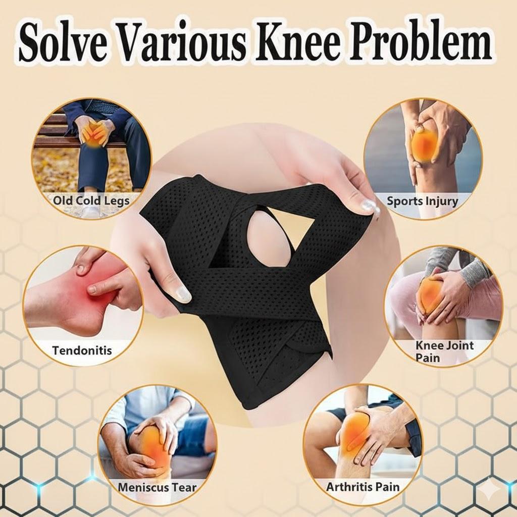 Adjustable Plus Size Knee Wrap Breathable Leg Supporter for Daily Comfort