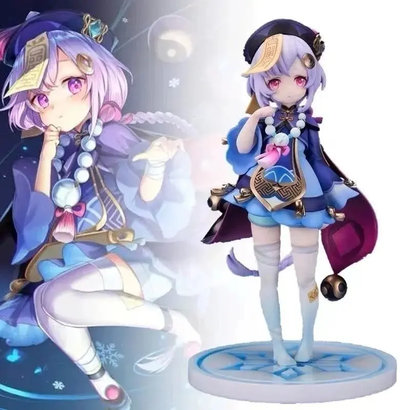 Genshin Impact Figures Anime Qiqi Doll Action Figure PVC Model Collect Room Decoration Toys for Children Birthday Christmas Gift