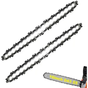 2 Pack  Chain 16 Inch 3/8" LP Pitch .043" Gauge 55 Drive Links Fits Stihl 61PMM355, MS 017, MS 170, MS 171, MS 180 C, Oregon 90PX055G