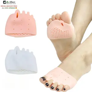 New model Toe Spacers, Soft and Breathable Gel Toe Separators, Toe Straightener for Hammer Toe, Bunions, Overlapping Toes, Diabetic Feet, Women Men Feet Pain Relief Randomly selected (white or skin-toned)