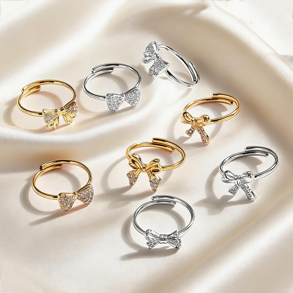 Mothers Day Gifts Bow Rings for Women Mother Daughter Cubic Zirconia Bow Knot Tie Ring Cute CZ Friendship Promise Stack Ring Anniversary Birthday Jewelry Gifts for Sister Mothers Day Gifts Bow Rings for Women Mother Daughter Cubic Zirconia Bow Knot Tie Ring Cute CZ Friendship Promise Stack Ring Anniversary Birthday Jewelry Gifts for Sister