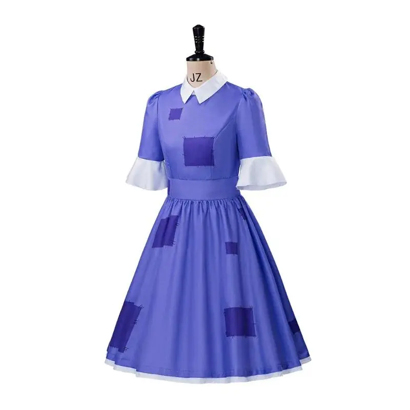 The Amazing Digital Circus Ragatha Cosplay Costume for Adult Women Pomni Printed Dress Halloween Stage Performance Clothing
