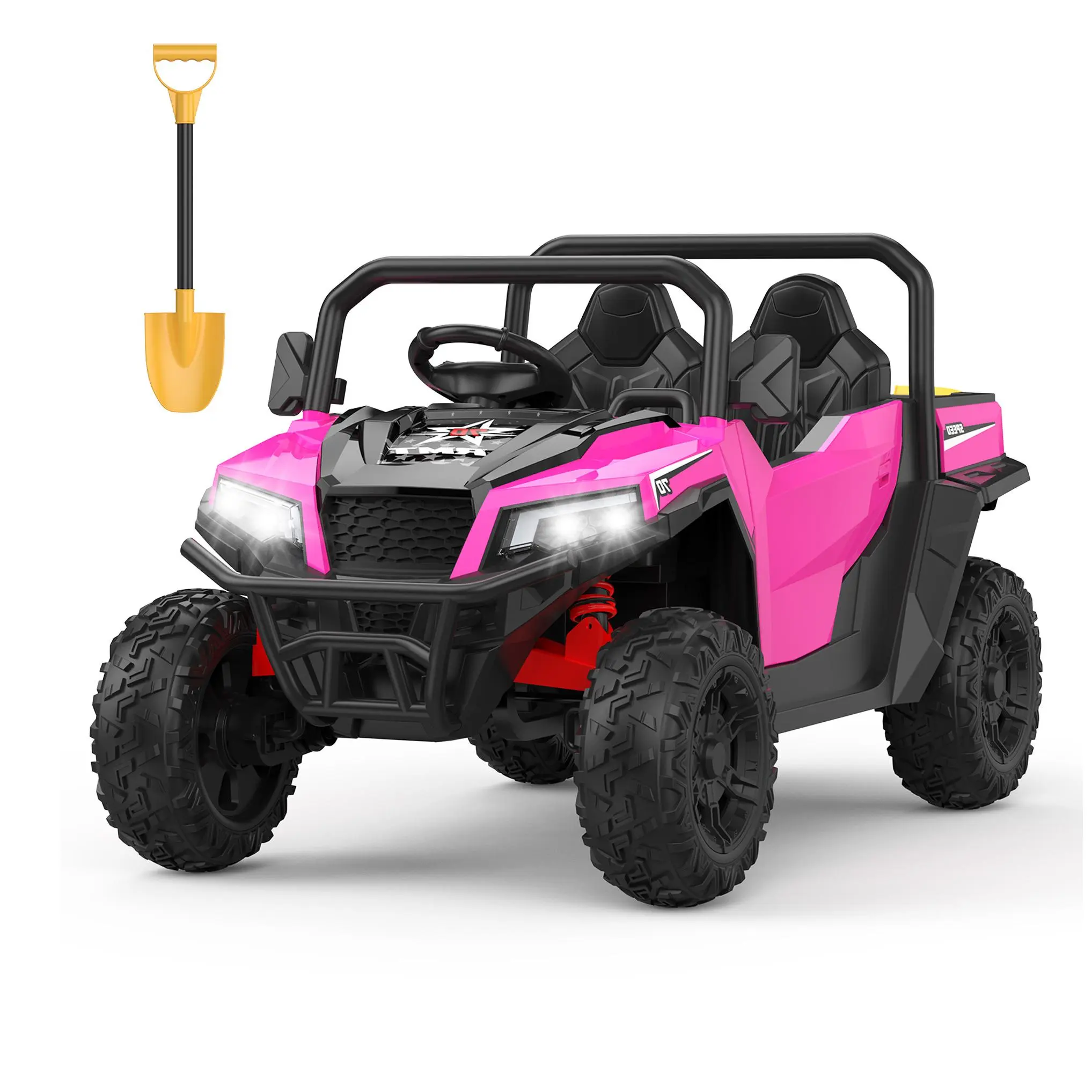 24V  Ride-On Dump Truck – Realistic Electric Vehicle with Remote Control, Dump Bed, Shovel, Key Start & Music – Safe & Fun Toy Car