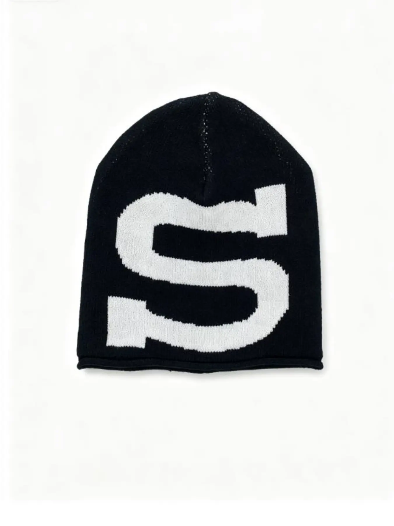 American Street Style Beanie Hat, Geometric Pattern, Stretch Fit, All-Season Warm Knit Cap, Couples Fashion, Slimming Effect
