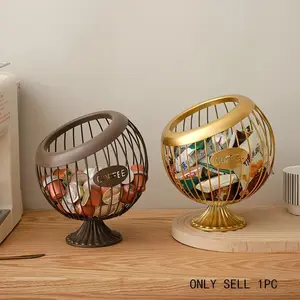 Iron Coffee Capsule Organizer Rack, Multi-Functional Coffee Pod Storage Basket, Fruit Snack Holder, Coffee Bar Decorative Item
