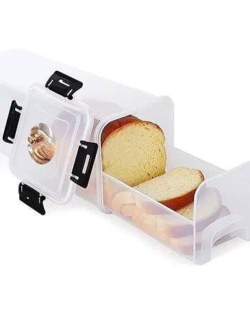 THE WELL KEPT Glass Spice Jars  Bamboo Lids - 9 Oz Small Square Storage Jars  Airtight Lids Clear Pantry Food Storage Containers Glass Canister Set  Labels for Kitchen Coffee Sugar Flour(Set Of 10)