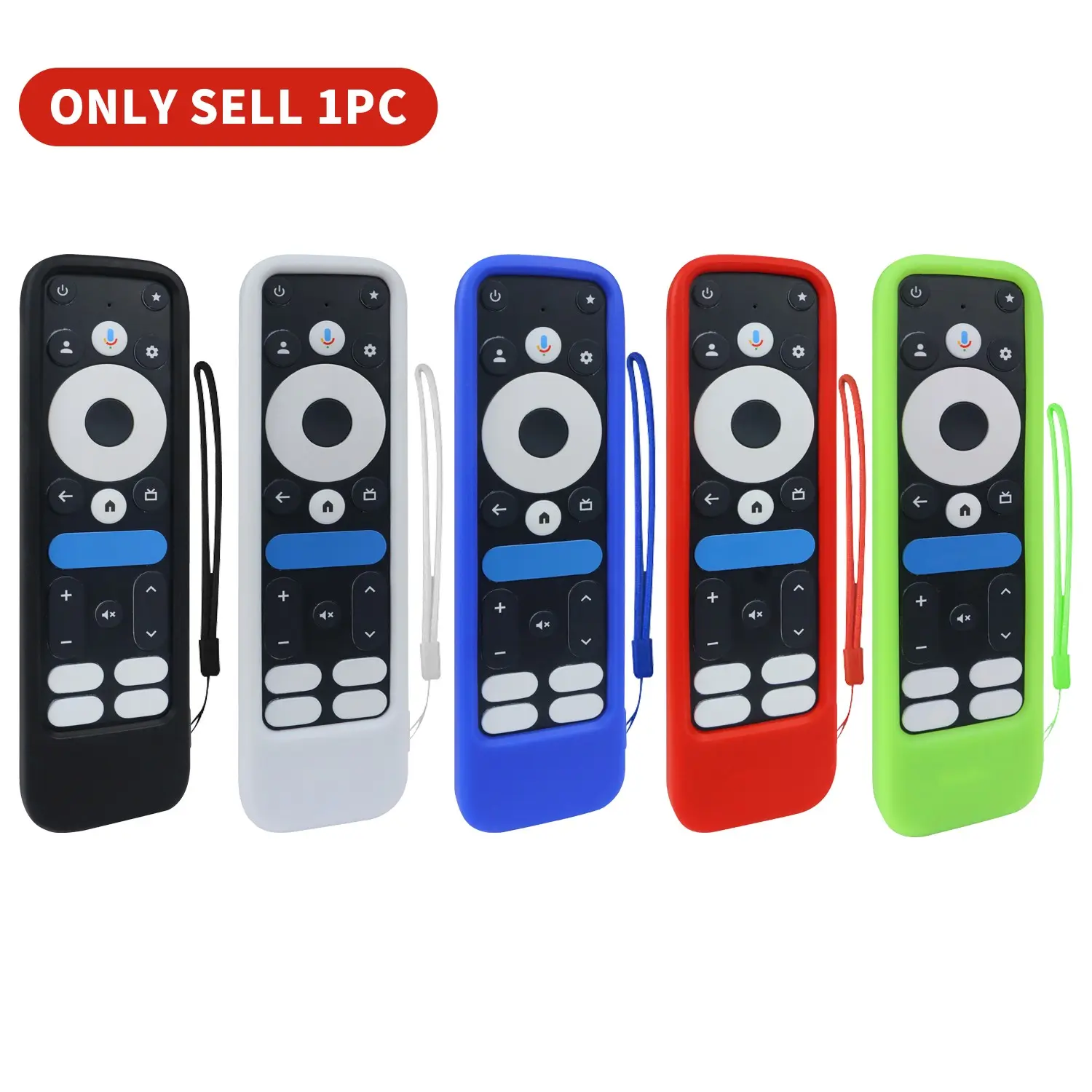 Silicone Remote Control Case for Onn Google TV 4K Pro, Durable Lightweight Robust Silicone Protection Cover, Compatible with Walmart Remotes, Fit