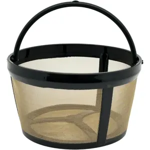 4-6 Cup Mini Reusable Coffee Filter - BPA Free, Fits Mr. Coffee, Black+Decker, Walmart Mainstays & Most 4-6 Cup Basket-Style Coffee Makers (1-Pack)