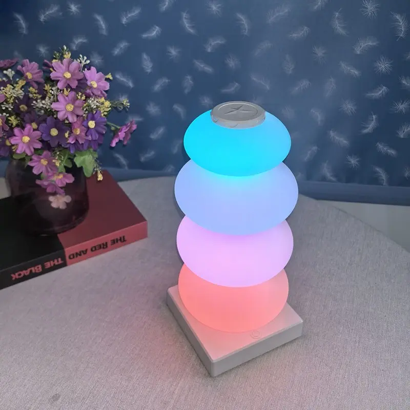 Modern Minimalist Macaron Atmosphere Lamp, Candy Decor Rainbow Night Light, Room LED Desk Lamp, RGB String Lantern, Decorative Mood Lamp