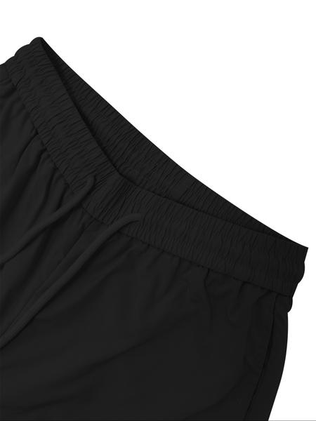 High Waist Drawstring Comfortable Wide Leg Cargo Pants, Casual Sporty Trousers, Elastic Cuffs and Fold over Pockets for Casual Street Style