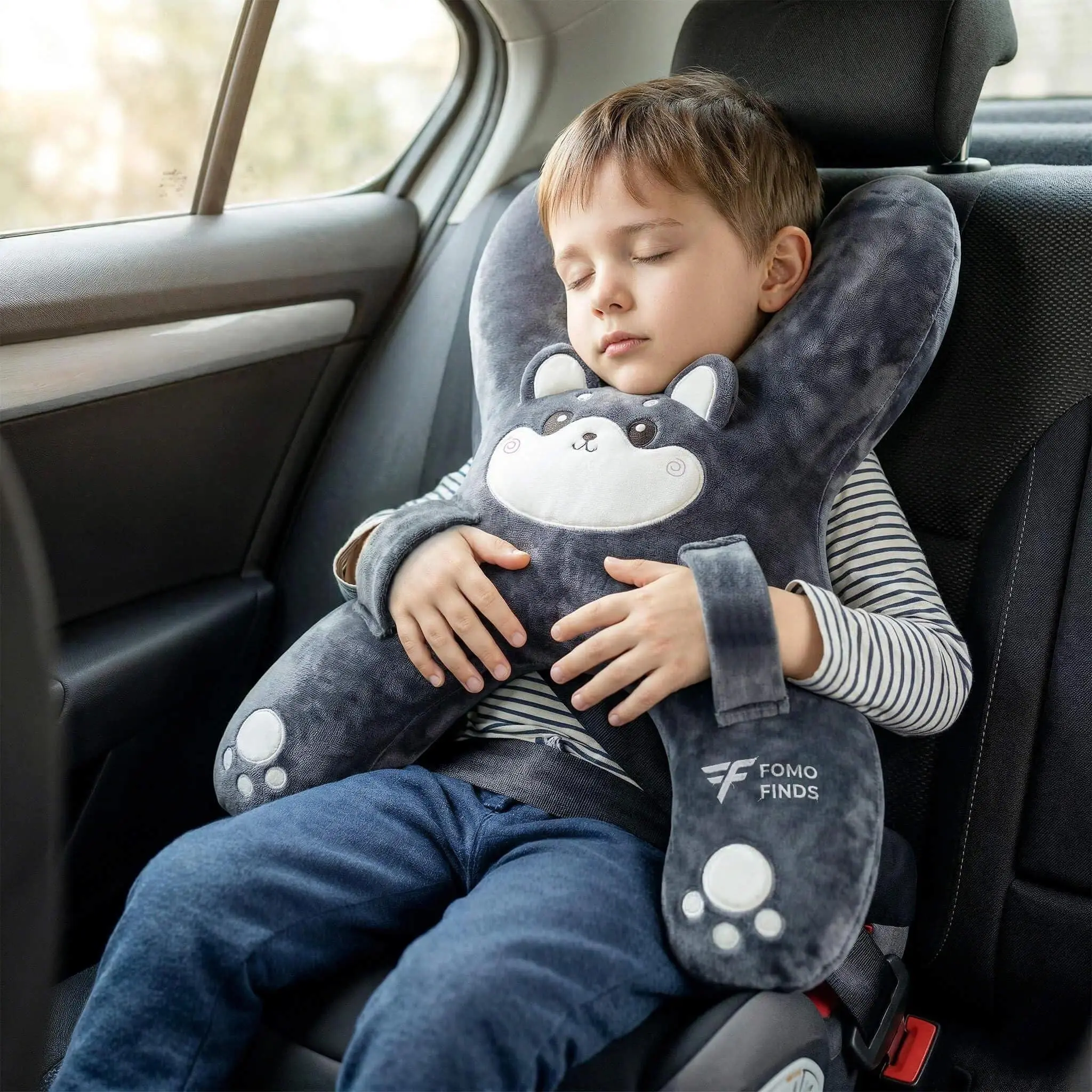Cute Plush Pig Car Neck Pillow – Ultra Soft Travel Headrest Cushion with Seat Belt Support, Anti Slump Sleep Pillow, Cartoon Memory Foam Neck Rest for Long Road Trips, Camping, Airplane Travel & Holiday Gift for Father’s DayLumina