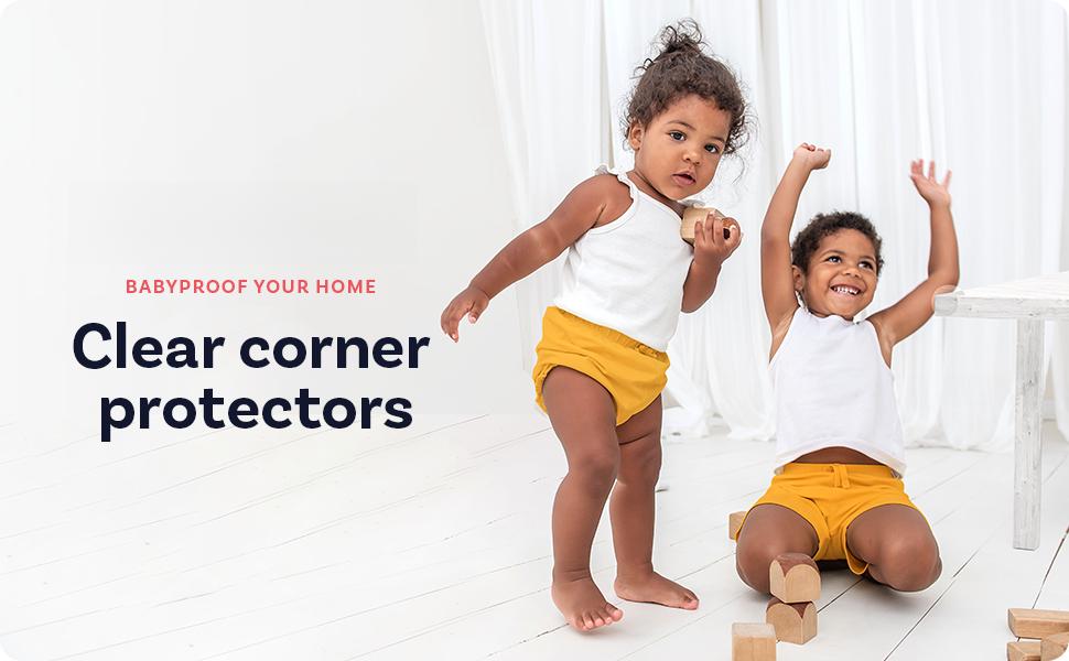 Corner protector for baby, protectors guards, furniture corner guard & Edge safety bumpers-baby proof bumper cushion-clear & transparent (12 pack)
