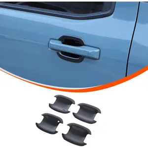 TOYCIDFG Door Handle Bowl Cover Trim for Ford Maverick 2022-2025, Car Exterior Door Decoration Accessories (Black)