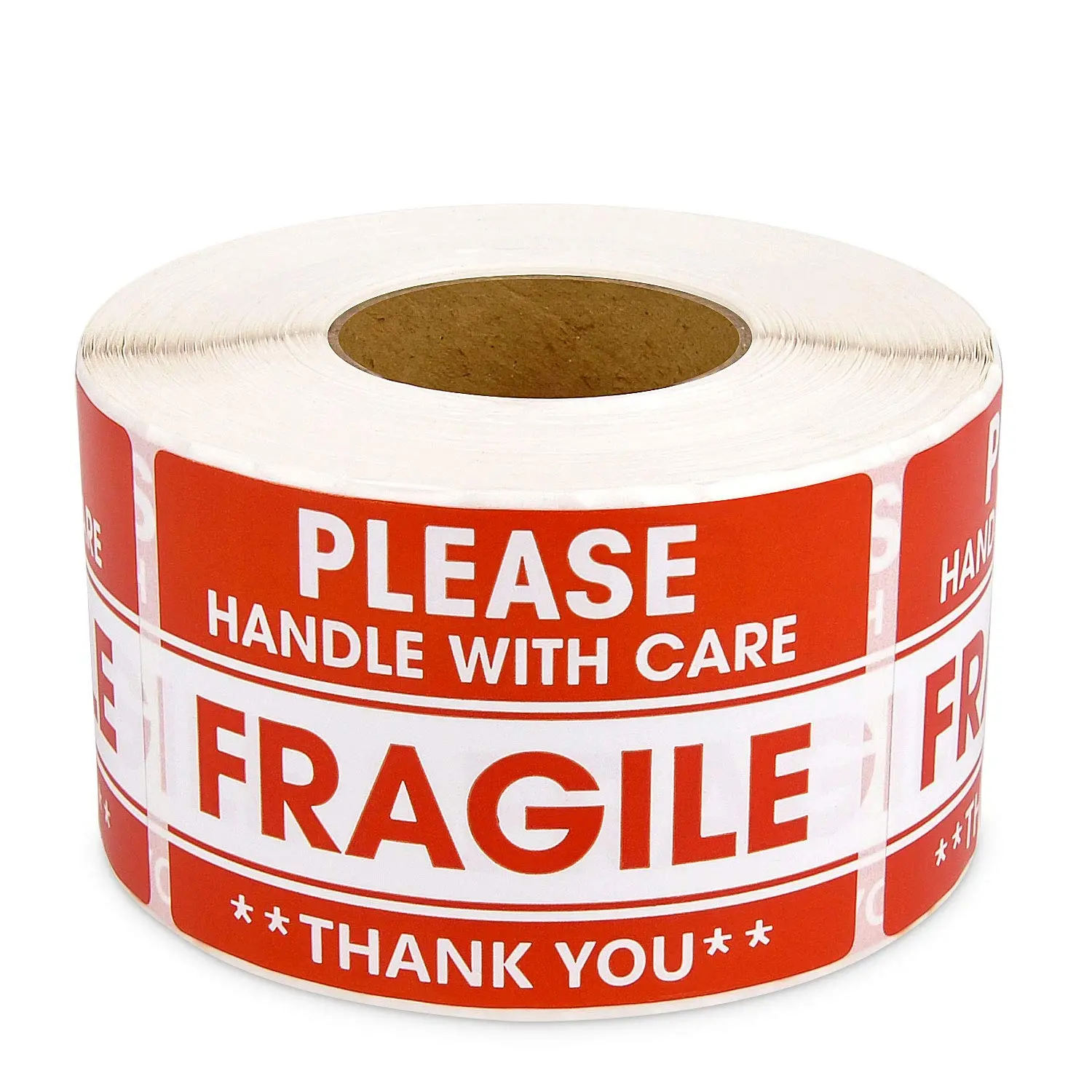 2"x 3" Fragile Stickers 500 Labels Per Roll  Adhesive (Handle with Care,Do Not Drop,Thank You) Labels for Shipping and Moving