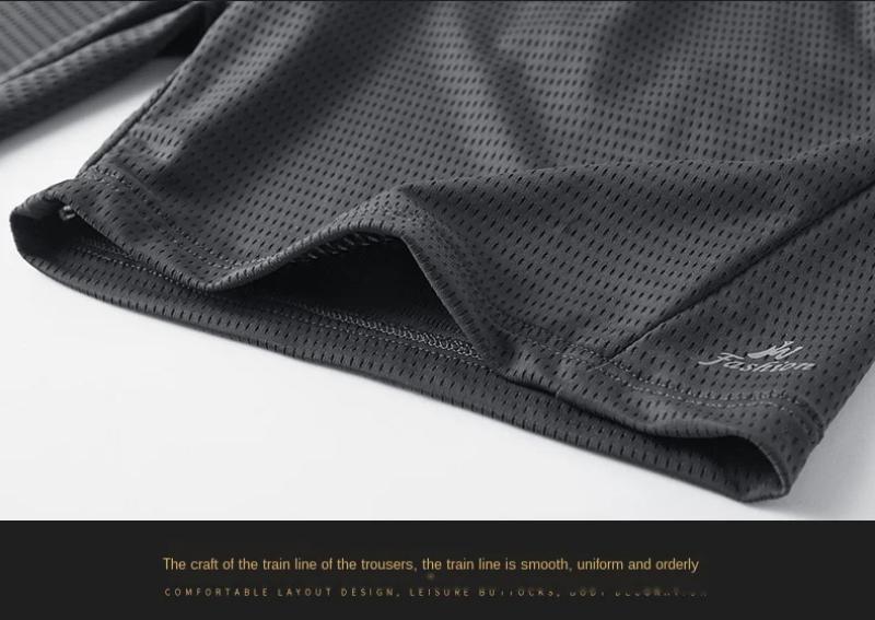 Kyn Apparel Large Men's Shorts Mesh Elastic Summer Breeches 8XL 6XL Big Size Clothing Nylon Black Grey Spandex Sweat Shorts Plus Size Shorts