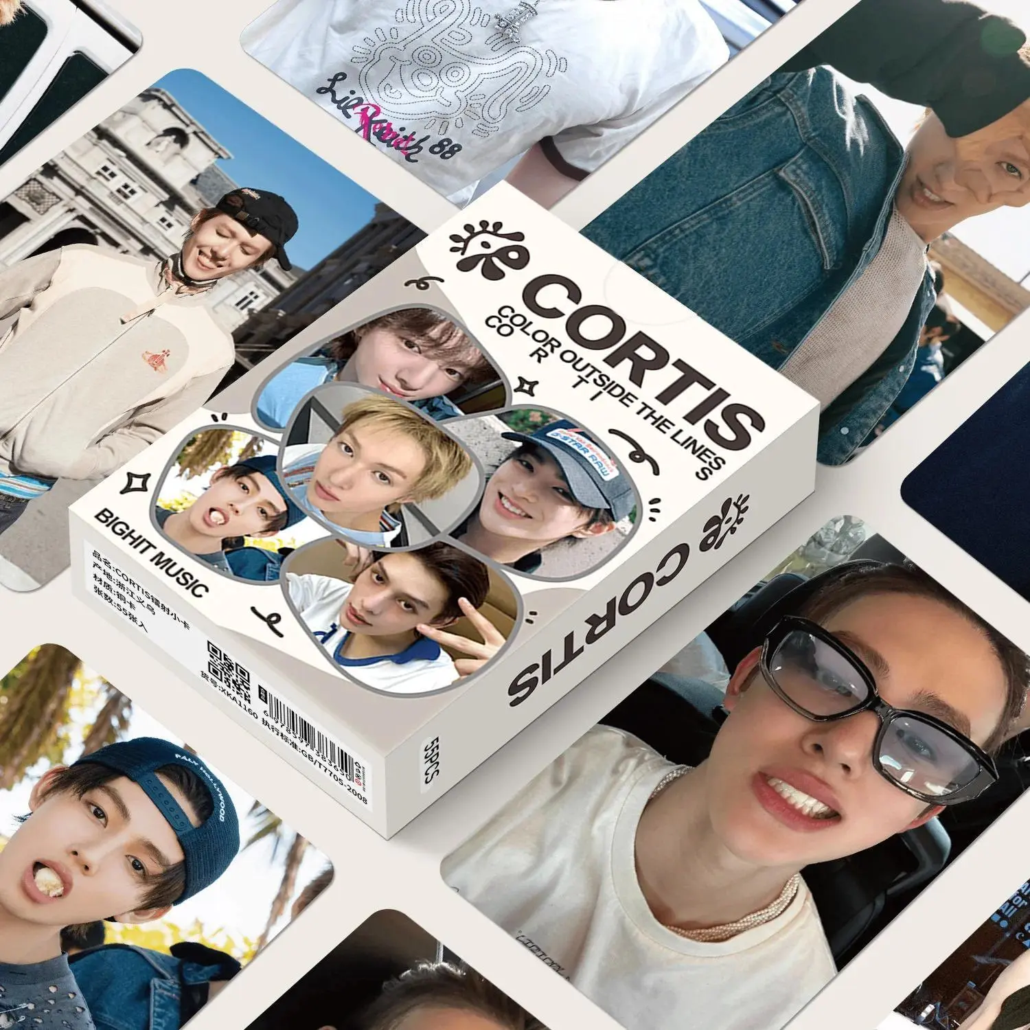 55Pcs KPOP CORTIS LOMO Photo Cards Martin James Juhoon Korean Boy Group Collectible Photocard Fans Birthday Gift Merchandise