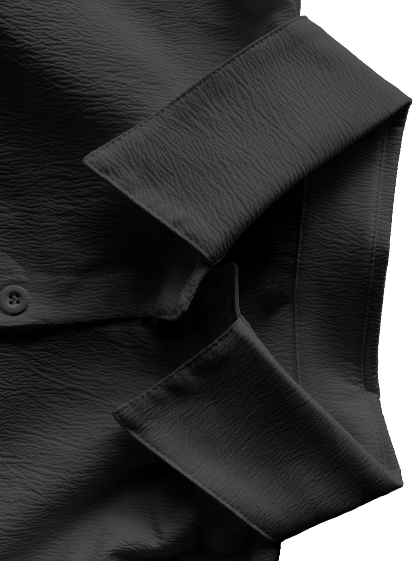 【Plus Size】 Solid Color Curved Hem Shirt, Casual Short Sleeve Collared Top for Summer, Women's  Clothing for Daily Wear