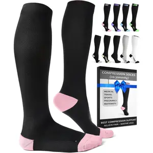 Compression Socks  Men & Women (20-30mmHg) – Best Compression Socks  Travel, Sports, and Daily Wear - XXL Sizes too!