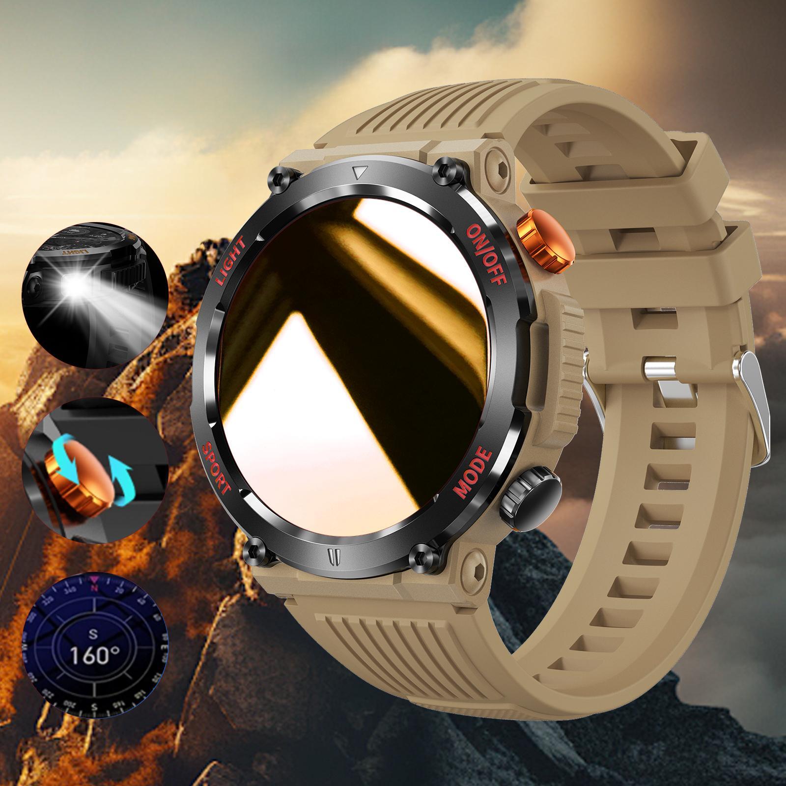 1.46 Inch HD Screen Smartwatch, Multi-functional Outdoor Sports Fitness Tracker, Wireless Receiving & Calling Multi-sport Mode Pedometer, Waterproof Watch with LED Light for Android/iOS Men & Women #TOP PICKS 1.46 Inch HD Screen Smartwatch, Multi-functional Outdoor Sports Fitness Tracker, Wireless Receiving & Calling Multi-sport Mode Pedometer, Waterproof Watch with LED Light for Android/iOS Men & Women #TOP PICKS