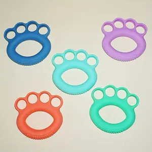Silicone Grip Exercise Five Finger Grip Ring Finger Fitness Trainer Professional Sports Grip Ring