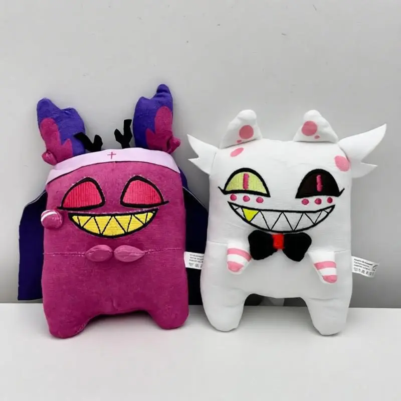 20cm Hazbin Anthony Alastor Plushie Toys Stuffed Figure Hotel Angle Dust Cat Plush Toys Decorative Doll Fans Holiday Gifts