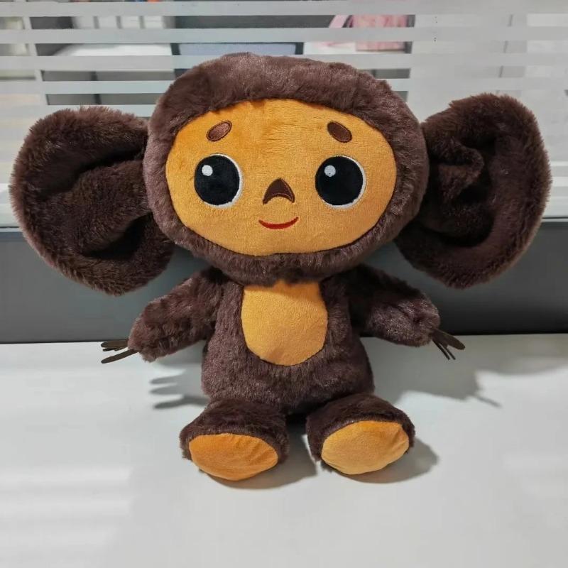 New Russia Anime Cheburashka Plush Doll Big Eyes Monkey Чебурашка Stuffed Plushie Appease Pillow For Kids Gifts