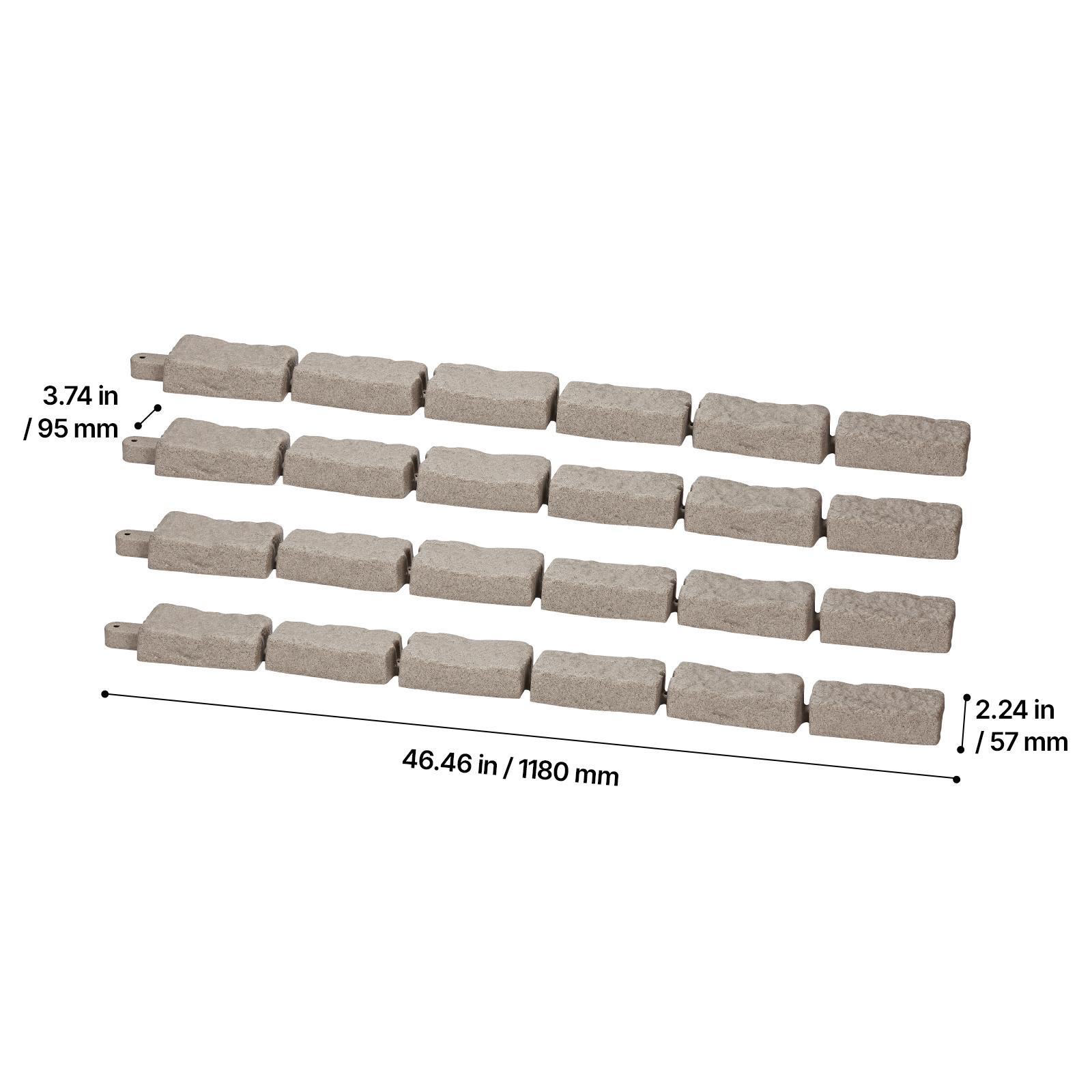 VEVOR Imitation Stone Landscape Lawn Edging Border Fade-Free No Digging Required Small/Medium/Large Beige/Sandstone Grey/Brown Heavy Duty Ballistic Nylon Tool Bag Luminous Resin Christmas Music Box Ornament Carpenter Belt with Suspenders removable zipper