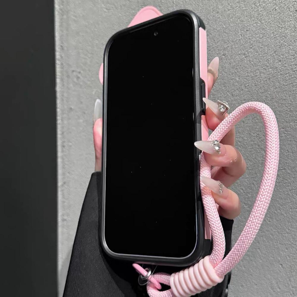 Rotating Lens Protection Case: Phone Case - Combines Lens Protection, Stand, and Magnetic Charging with a Lanyard. Suitable for iPhone Air 16/15/14 Plus/13/17 Pro Max. 360 °   Stand, Heavy-duty Drop-proof Protective Case