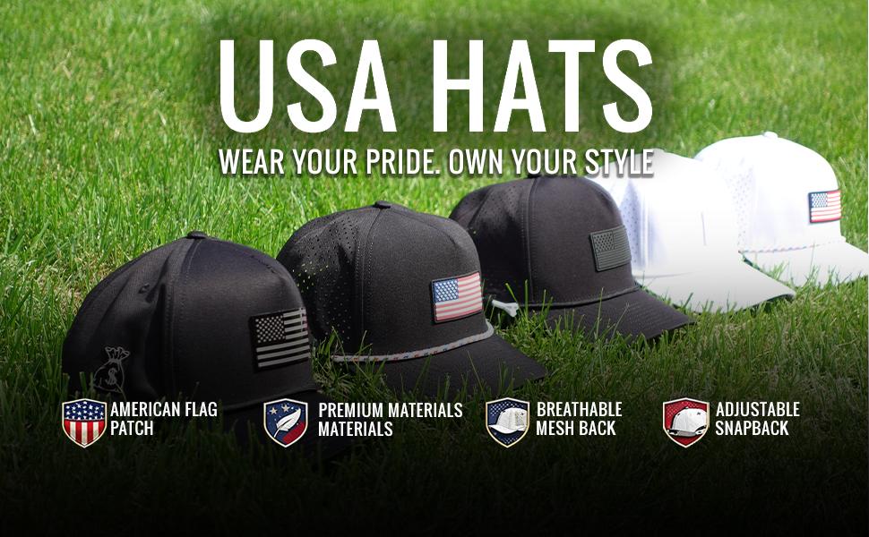 AGS Curves & Clubs Titties Golf Hat - Funny Golf Hat, Titties Hat - Funny American Hat - One-Size-Fits-All - Men's Gifts