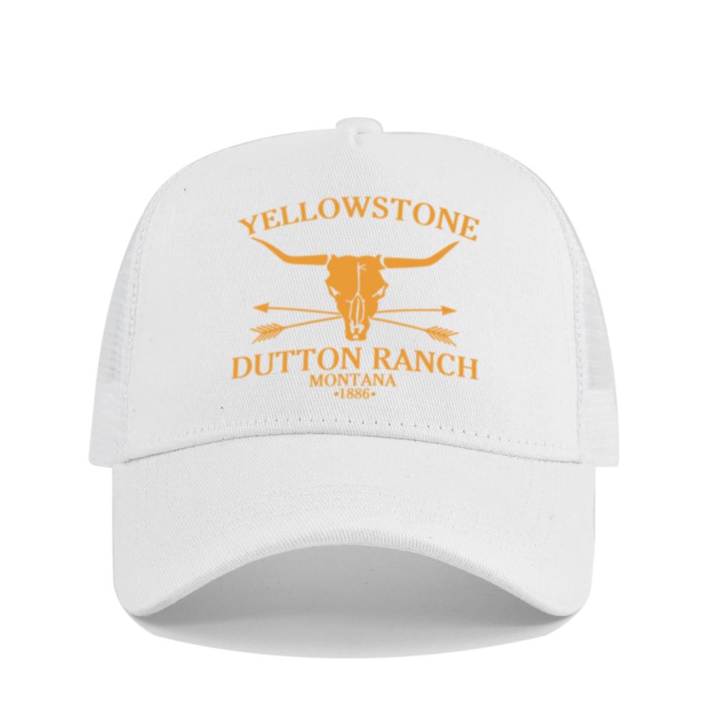 Cross-border Yellowstone baseball cap, silk-printed Yellowstone mesh cap, printed duckbill cap, unisex washable breathable sun hat