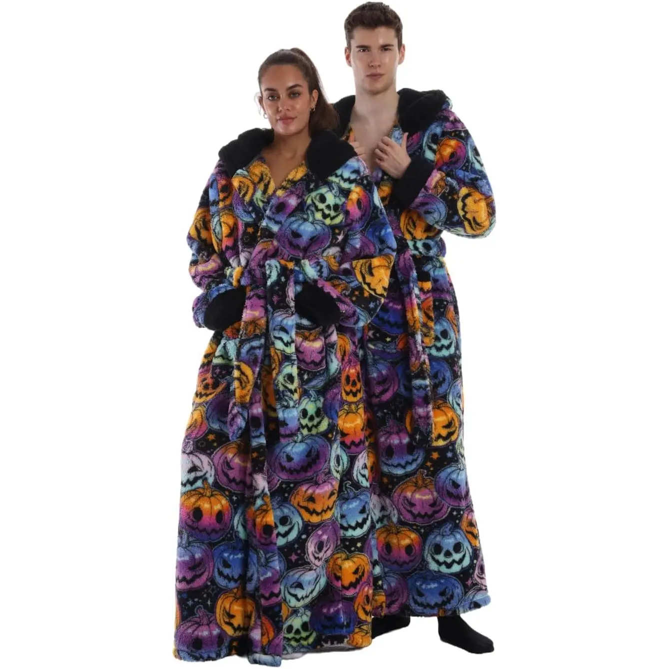 Oversized Hooded Bathrobe - Wearable Blanket Sweatshirt, Lock-in-Heat Warm Bedding Throw, Christmas Valentine Birthdays Bonfires Gifts for Moms, Locks In Heat