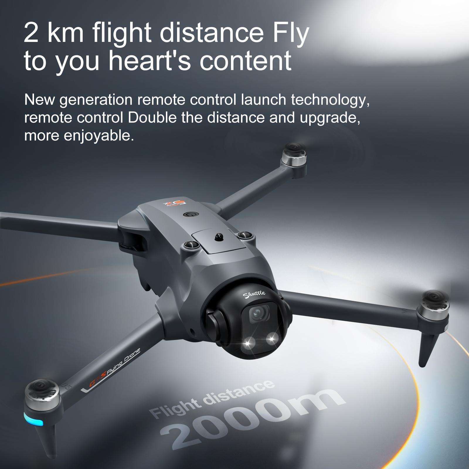 New Design GPS Drone with 180° ESC Camera 5G Large Screen Remote Control Lifting and Obstacle Avoidance Head Brushless Power GPS Return for Amateur Players.