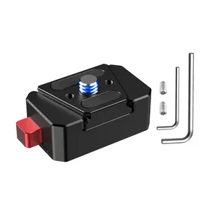 Feichao Aluminum Alloy Quick Release Mount, 1/4 Arri Screw to 1/4 Arri Hole, for Gopro Insta360 Dji Action Camera