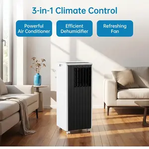 OP-Garvee 8000 BTU Portable Air Conditioner | 3-in-1 Cooling, Dehumidifier & Fan for Rooms Up to 350 Sq. Ft. | 24-Hr Timer, Remote & Full Window Kit