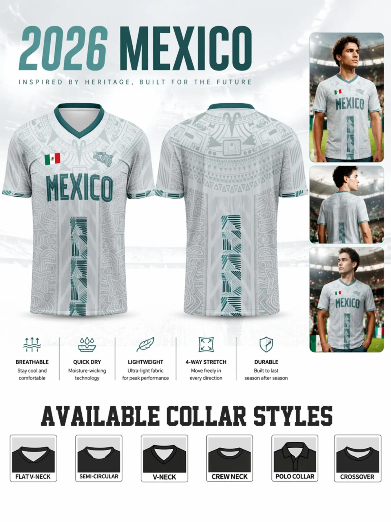 Aztec Tribe Print Soccer Jersey, Maya Indigenous Geometric Full Sublimation, Breathable Quick-Dry Sportswear, Lightweight Durable Training Tee