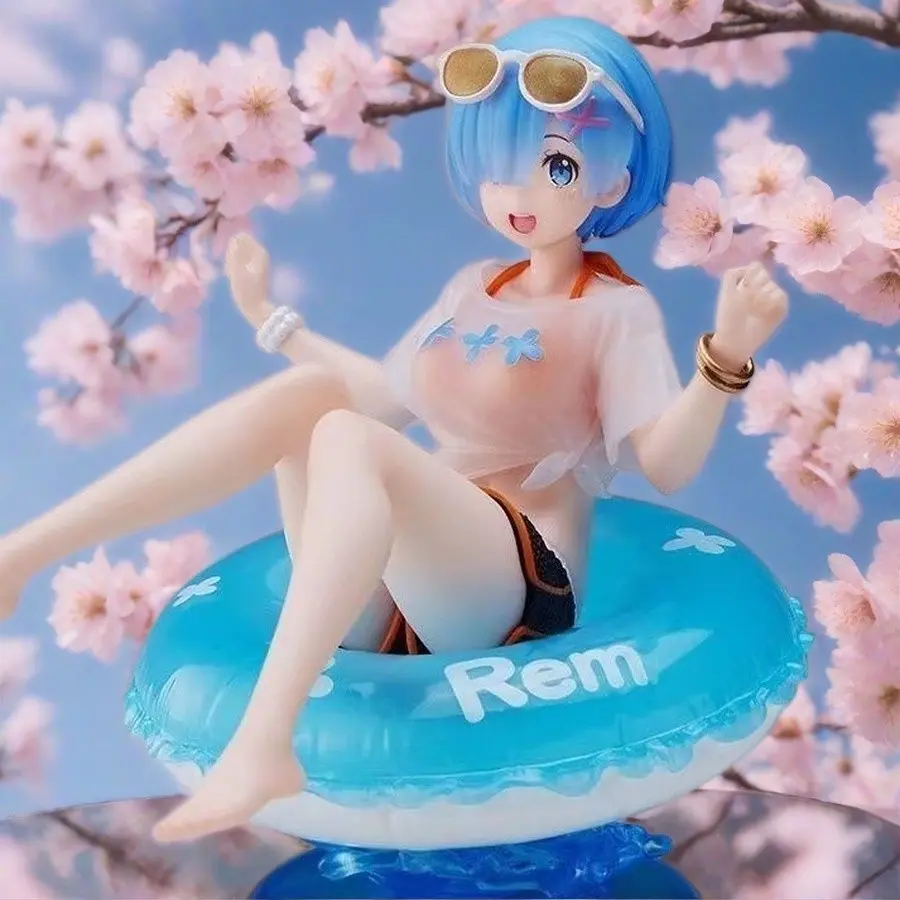 From Zero to Hero Life Rem Swim Ring Irena Handmade Figurine Model Collectible Gift, Anime Merchandise, Unique Decorative Piece, Collectible PVC Figure