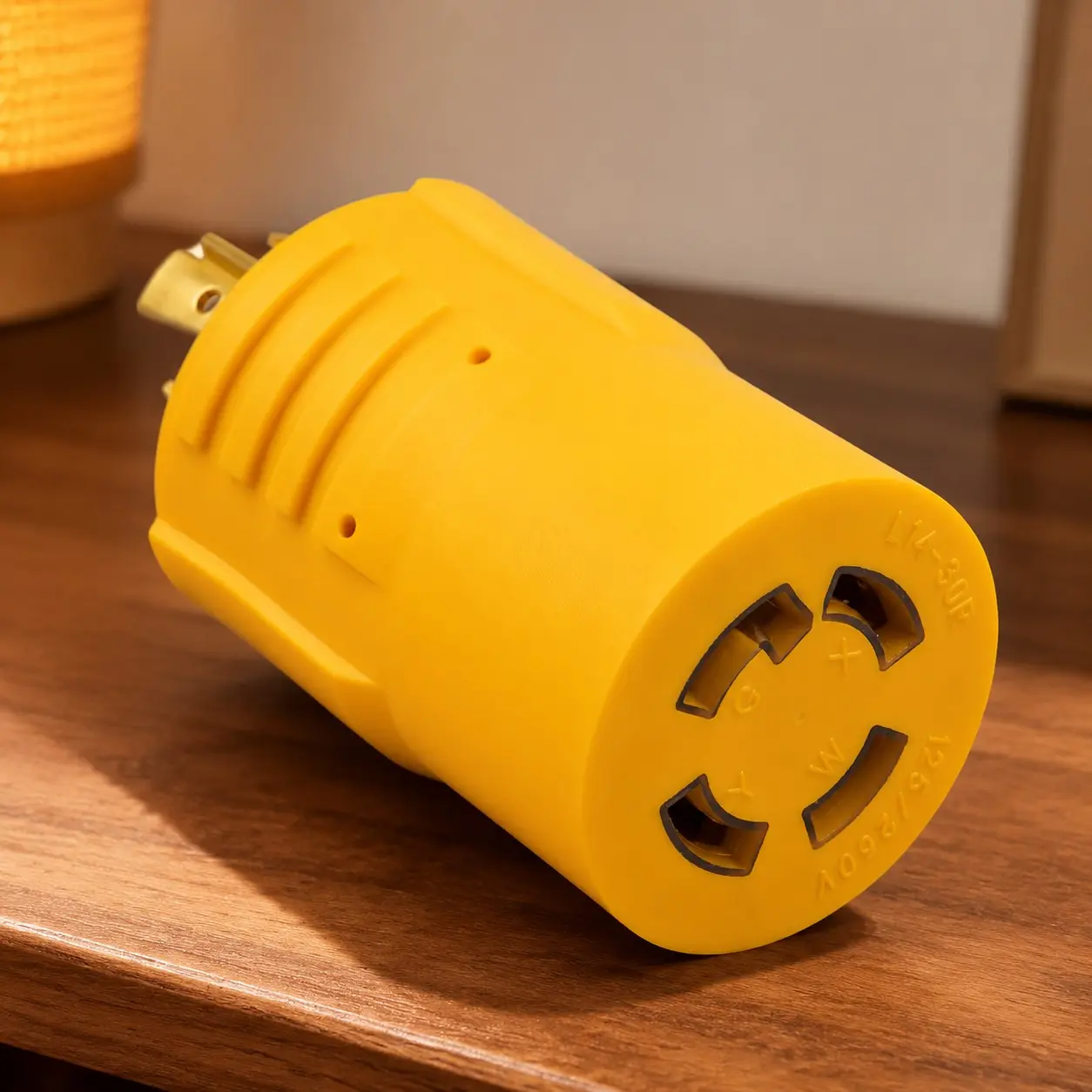 20Amp to 30Amp Generator Adapter NEMA L14-20P to L14-30R, 4 Prong Locking 20A L14-20 Plug to 30A L14-30 Twist Lock Receptacle for House Transfer Switch, Power Back Up