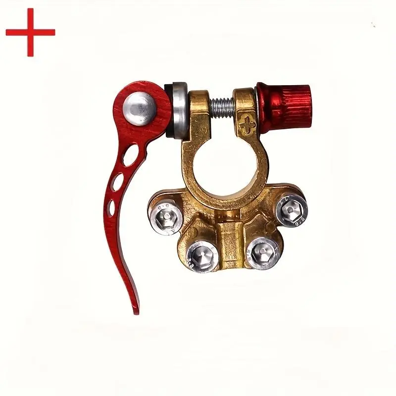 2 Battery Terminal Connectors, 4 Quick Release Disconnect Battery Terminals, Thickened Automotive Battery Terminal Clip Car Accessories