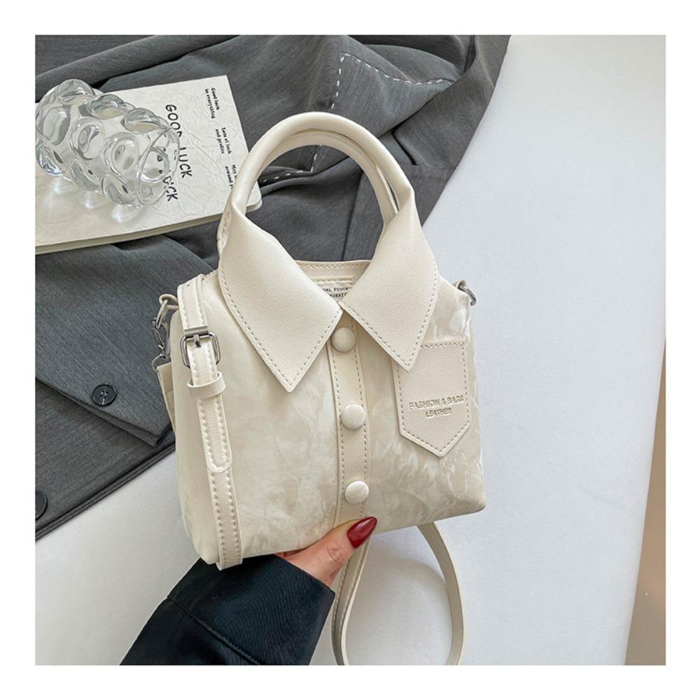 Women's Novel Shirt Shaped Shoulder Bag, Niche Design Trendy Handbag, Fashion Personalized Top Handle Bag