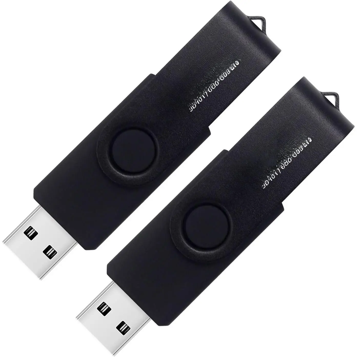 8GB USB Flash Drives 2 Pack 8GB Thumb Drives Memory Stick Jump Drive with LED Light for Storage and Backup (2 Pack Black)